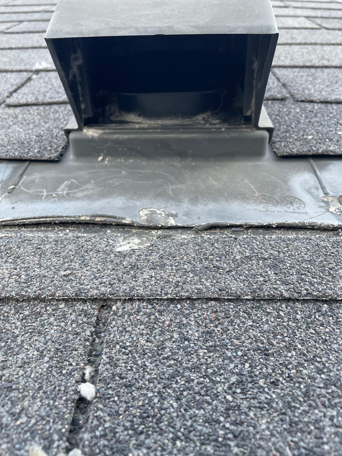 Clean rooftop dryer vent after professional cleaning in Bellaire, TX